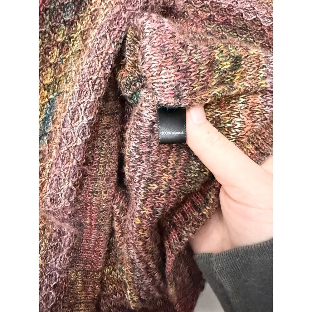 Peruvian Connection Pullover Multicolor Variegate… - image 5